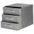 Springos gray 3-drawer organizer for home storage solutions