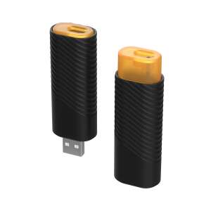 USB Luftreiniger JO-725, Schwarz, 2er Pack, tragbarer Luftreiniger, Negativ-Ionen-Generator, saubere Luft, gesunde Luft