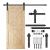 Tolóajtó vasalat szett 183 cm, sliding barn door hardware kit with wooden door and components