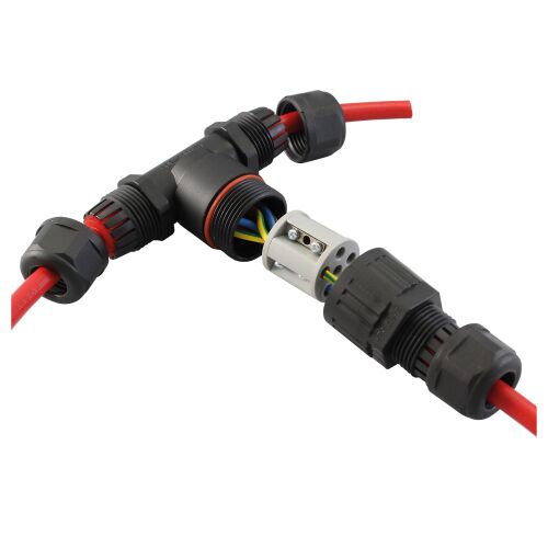 Cablu Commel Conector de distribuție în T 1-2,5 MM2 max cablu cu 5 fire IP68 rezistent la apă 114542125