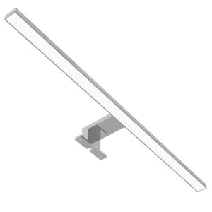 Avide LED-Spiegellicht, Chrom, rechteckig, 600mm, 8W, IP44 - Lampe für das Badezimmer