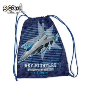 Sac sport, SKY FIGHTERS, 46x35.5 cm, S-COOL, többszínű 114543821 - Tornazsák