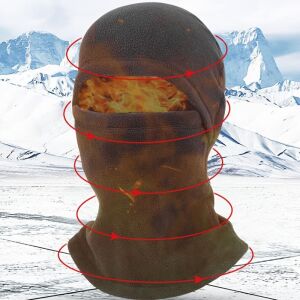 Puha és Meleg Polár Arcmaszk Fekete - Téli Hideg Elleni Védelemre 135960983 - Síelés