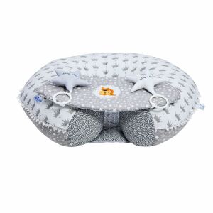 Ülő segédpárna 4 az 1-ben tevékenységgel HappyLuna, szürke