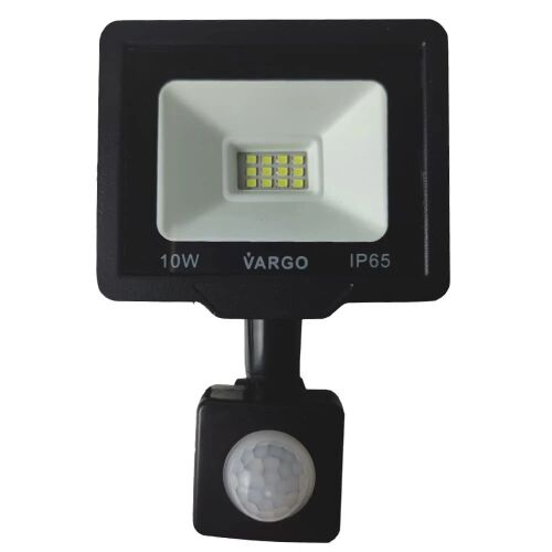 VARGO 10W-os LED reflektor mozgásérzékelővel, IP65 vízálló, hideg fehér fény