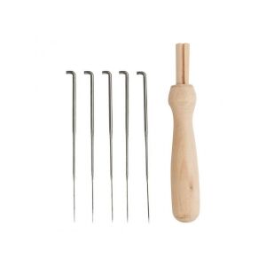 Nemez tűtartó fa 5 tűvel 114549825 - Kézi varrótű