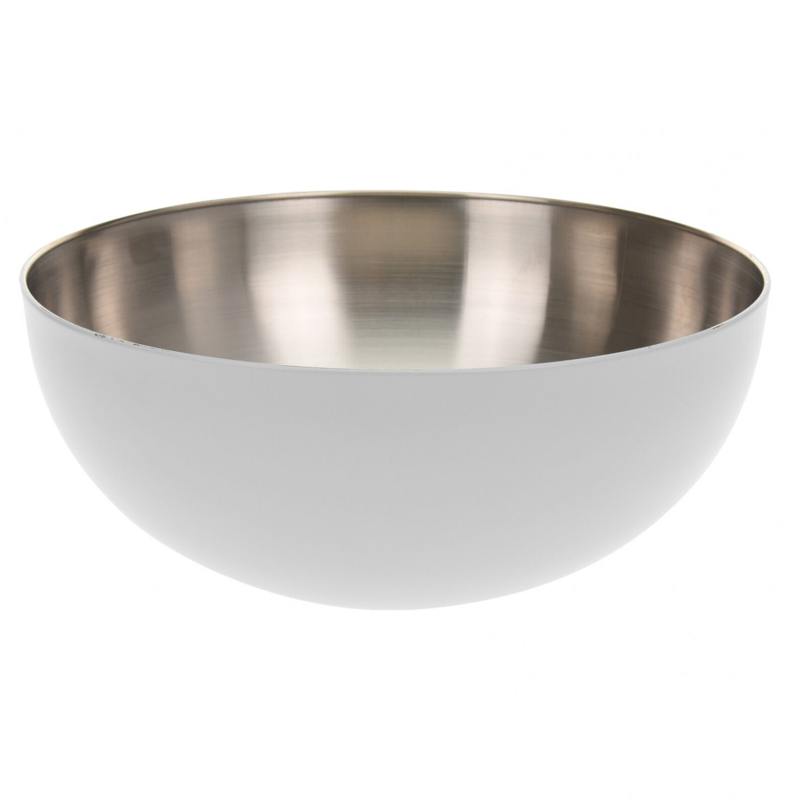 Servírovacia/mixovacia misa Excellent Houseware, nehrdzavejúca oceľ, 24x10 cm, 2,5 l, biela