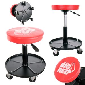 Arbeitsdrehstuhl, Arbeitsstuhl mit kugelgelagerten Rädern Big Red TR6100A 114550266 - Montagestühle