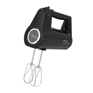 Midea HM0293N черен ръчен миксер с 5 скорости и турбо функция - Кухненски робот машина, Електрически миксер за тесто, Ръчен шредер, Мелница за месо и Ръчен миксер
