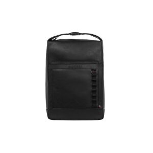 Rucsac Tommy Hilfiger din piele neagră, vedere din față - Valize și genți