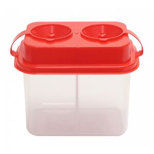 Kubek do malowania z dwoma przegrodami i pokrywką, 2 x 170 ml - Przechowywanie żywności