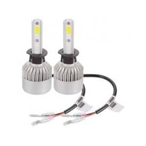 2x H1 COB Canbus LED-Lampen mit Kabeln und Steckverbindern - Autoglühbirnen