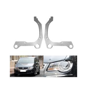 VW Touran 2008-2010 Scheinwerferlinsen Adapter Set am Auto installiert - Scheinwerfer
