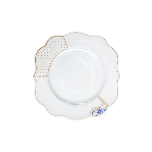 Royal White porcelán tál, 28cm, dekoratív kínáló tál