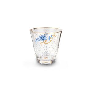 Pahar Royal Golden Dots, pahar de apă de 270 ml cu design floral - Pahare