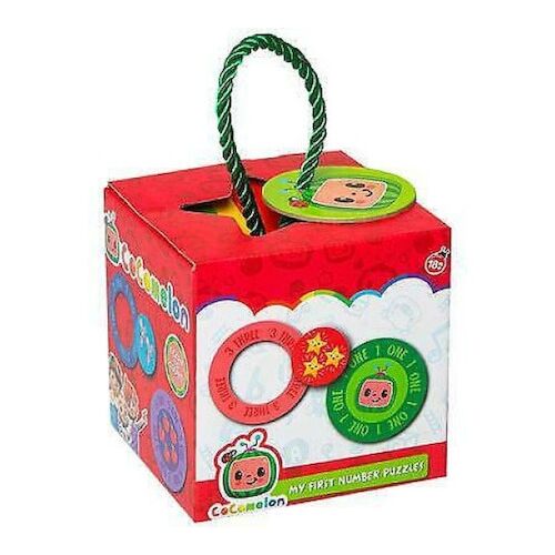 Puzzle Cocomelon, moje pierwsze puzzle liczbowe, wielokolorowe, 10 elementów, 18 miesięcy +
