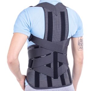 Corset toraco lombo sacral Triamed Tls Fix, SRT138, Negru, 6 114555564 - Frumusețe și sănătate