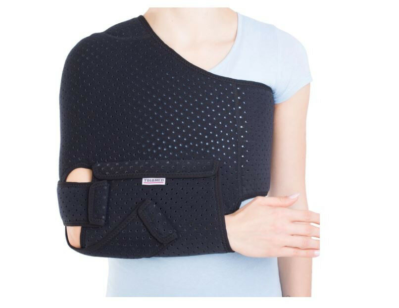 Ortéza ramenného lakťa zápästia pevná ruka Triamed Triades, SRT220, Black, 3