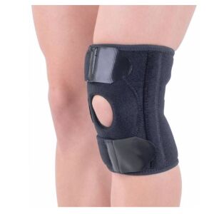 Orteza de genunchi mobila cu atele flexibile Triasport Genusport, SRT348, Marime universala, Negru 114555886 - Fixarea articulațiilor