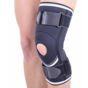 Orteza de genunchi mobila cu suport patelar si articulatii laterale Triamed Aktiv, SRT304, Negru, 2 114556022 - Frumusețe și sănătate