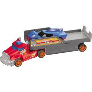 Ciężarówka Hot Wheels RC z Samochodem Wyścigowym - Pojazd Zabawka 2w1 - Pojazd zdalnie sterowany