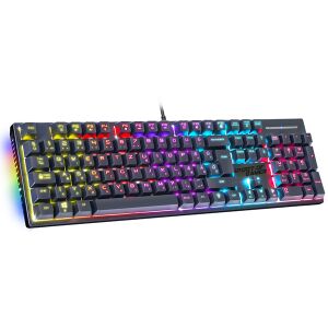 Spirit of Gamer Mechanická klávesnica XPERT K250 105 kláves SOG červená RGB LED USB čierna SK 114566160 - Spirit of Gamer