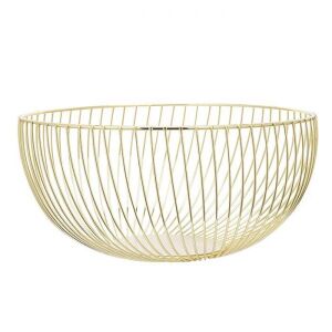 Fém gyümölcskosár - arany színű - 25,5x13 cm 114582554 - Gyümölcskosár