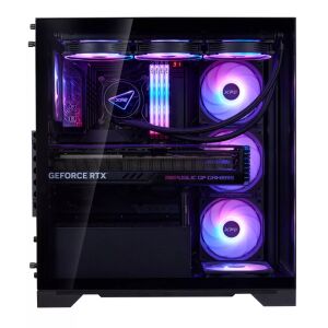 XPG Invader X BTF Fekete Midi Tower PC Ház csúcskategóriás játék PC építéssel és RGB-vel - ADATA