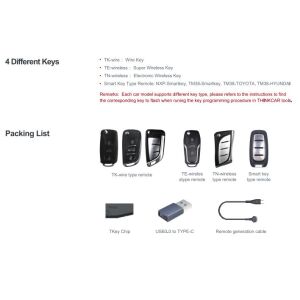 Thinkcar TKEY 101 kulcs programozó 114600431 - Gépjármű diagnosztikai eszköz kiegészítő