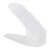 White plastic shoe organizer for storing shoes in a closet or hallway