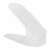 White plastic shoe organizer for storing shoes in a closet or hallway