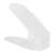 White plastic shoe organizer for storing shoes in a closet or hallway