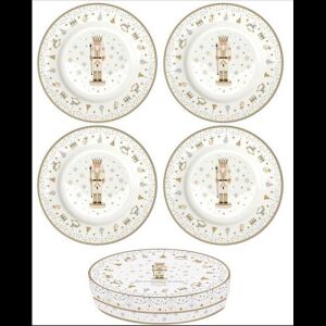 Porcelán desszerttányérszett 4db-os,19cm, dobozban, Royal Nutcracker 114600463 - Tányér