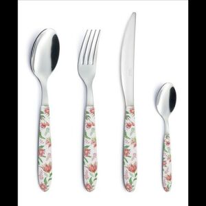 Easy Life-Nuova Rozsdamentes kanál műanyag dekorborítású nyéllel, Botanic Chic 114600477 - Kanál