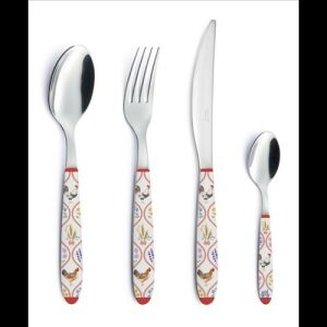 Easy Life-Nuova Rozsdamentes kiskanál műanyag dekorborítású nyéllel, Country Life 114600483 - Kanál