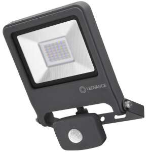 Angled view of Ledvance Endura Flood 30W LED floodlight with motion sensor - Ledvance