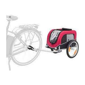Trixie Bicycle Trailer for Dogs - felszerelés (kerékpárra szerelhető utánfutó) S (53x60x60) max:15 kg 114605234 - Hordozó, autós box kisállatoknak