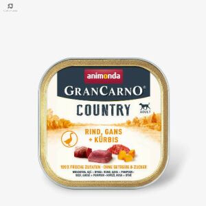 Animonda GranCarno Country (marha, liba, sütőtök) alutálkás - Felnőtt kutyák részére (150g) 114613021 - Animonda