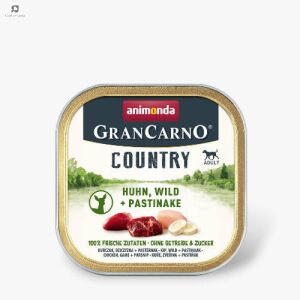 Animonda GranCarno Country (vad,csirke,petrezselyem) alutálkás - Felnőtt kutyák részére (150g) 114613024 - Animonda