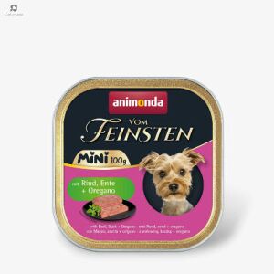Animonda Vom Feinsten Adult Mini mit Rind, Ente + Oregano (marha,kacsa,oregáno) alutálkás - felnőtt kutyák részére (100g) 114613029 - Animonda