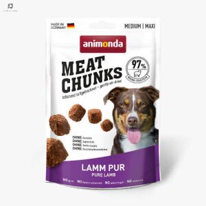 Animonda Meat Chunks Lamm pur - jutalomfalat (bárány) felnőtt kutyák részére (80g) 114613106 - Animonda