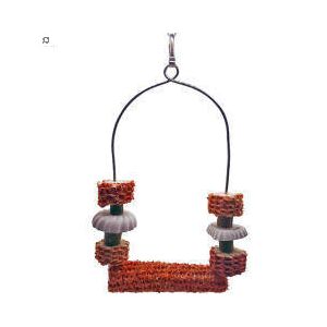 Trópus - felszerelés (óriás, kombinált hinta, csőrkoptatóval) díszmadarak részére (19x14cm) 114613459 - Madár ülőrúd