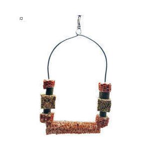 Trópus - felszerelés (óriás, kombinált hinta csemegekockával) díszmadarak részére (19x14cm) 114613460 - Madár ülőrúd