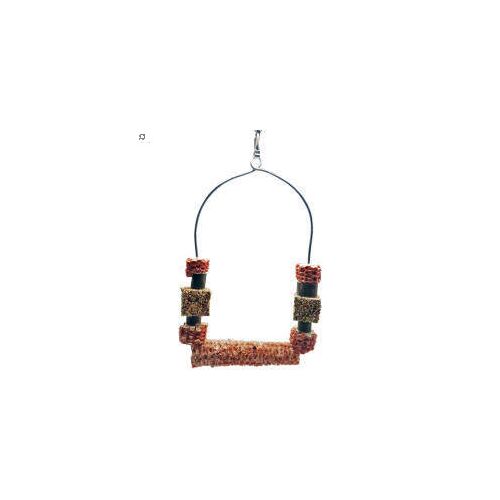 Trópus - felszerelés (óriás, kombinált hinta csemegekockával) díszmadarak részére (22x16cm) 114613463