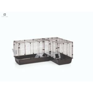 SAVIC Cubix Corner - Sarok ketrec (fekete-fekete) kisállatok részére (146x50x63.5cm) 114613814 - Savic