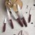 Berlinger Haus Leonardo Collection knife set with burgundy handles