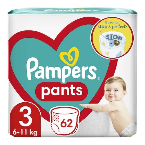 Pampers Pants bugyipelenka, Midi 3, 6-11 kg, Jumbo Pack, 62 db