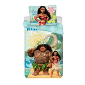 Disney Vaiana kaland ágynemű szett, Moana és Maui szereplésével, 140x200cm paplanhuzattal és 70x90cm párnahuzattal - Jerry Fabrics