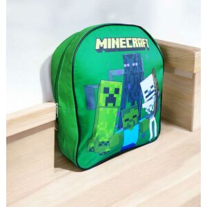 Ghiozdan Mojang Minecraft, verde, cu personaje Creeper, Enderman, Schelet și Zombie - Mojang