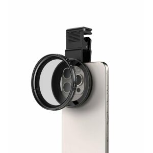 Filtru CPL Apexel 67mm atașat la iPhone pentru reducerea reflexiilor și îmbunătățirea fotografiei - Lentile / obiective pentru telefoane moblle